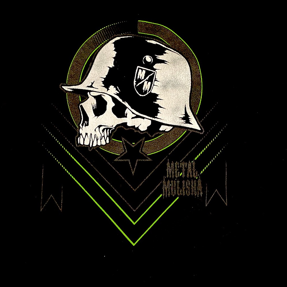 Metal Mulisha Tee Shirt Black Size Large short sleeved